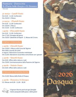 Santuario San Genanro Programma Pasquale 2026 250