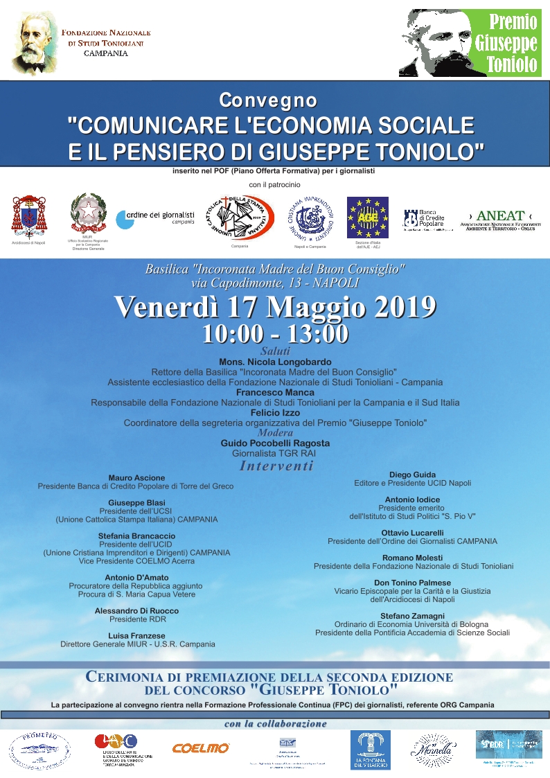 Manifesto Convegno Premio Toniolo 2019
