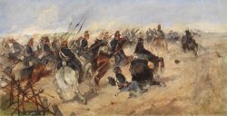 Fattori Carica di cavalleria 1870 80 bassa 250